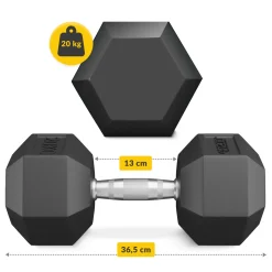 4FIZJO Hantel stalowy HEX 1 x 20 kg Discount