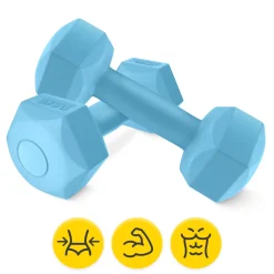 4FIZJO Hantelki bitumiczne do ćwiczeń 2 x 0,5 kg Best