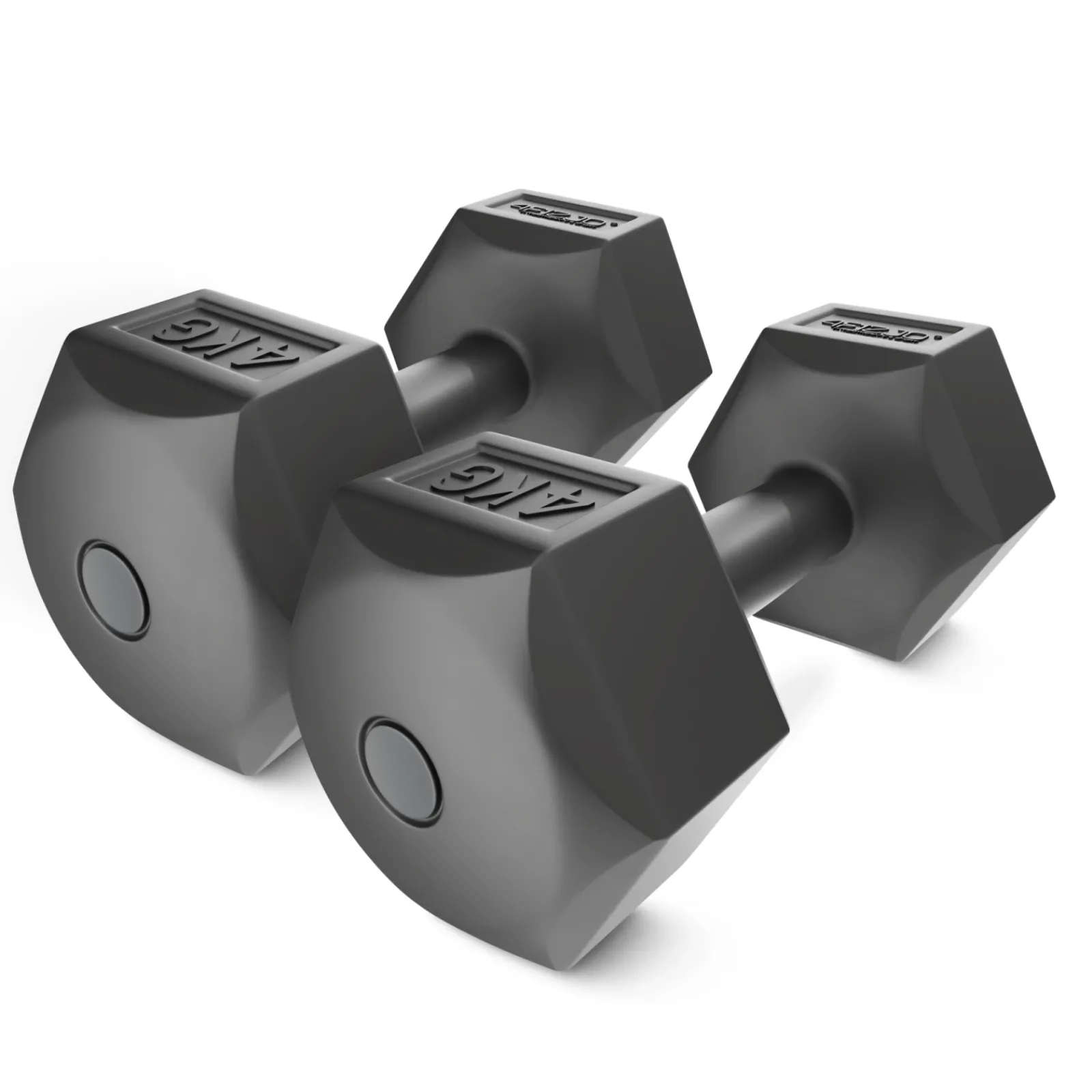4FIZJO Hantelki bitumiczne do ćwiczeń 2 x 4 kg Outlet