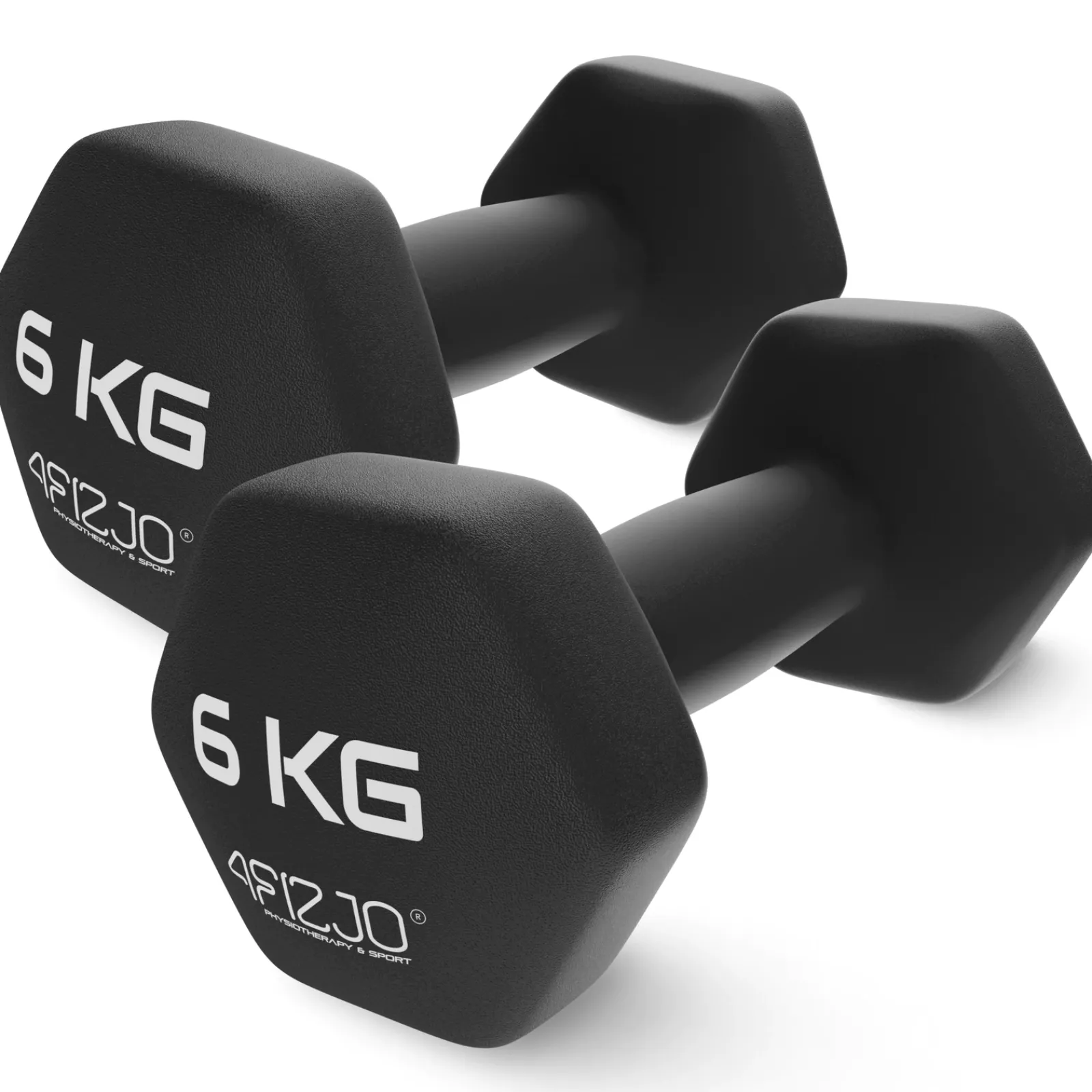 4FIZJO Hantelki żeliwne do ćwiczeń Classic 2 x 6 kg Online