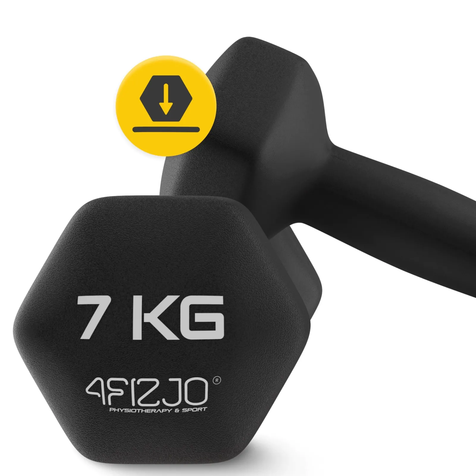 4FIZJO Hantelki żeliwne do ćwiczeń Classic 2 x 7 kg Outlet
