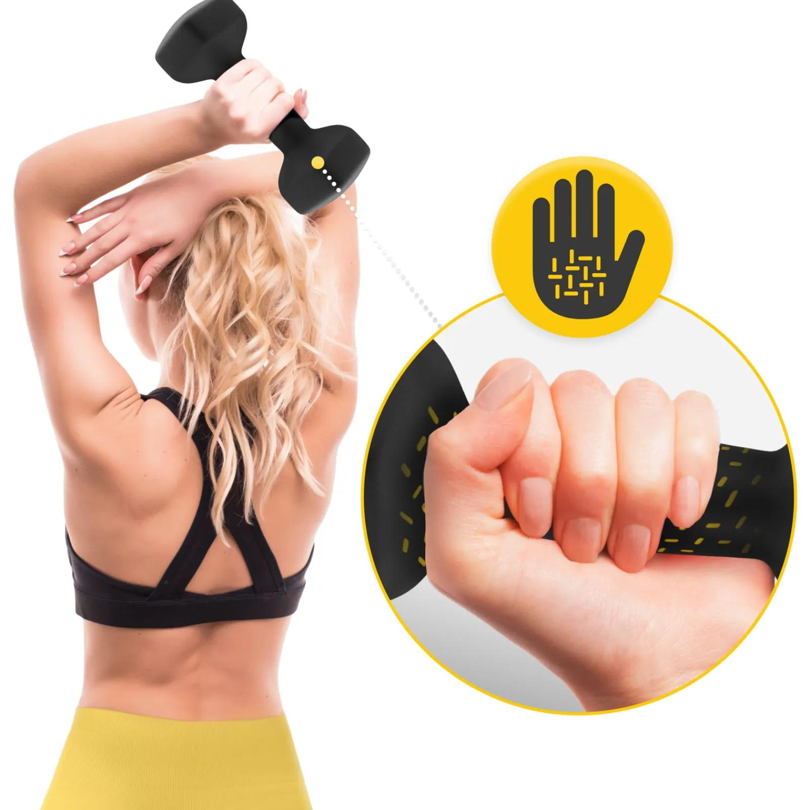 4FIZJO Hantelki żeliwne do ćwiczeń Classic 2 x 8 kg Outlet