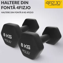 4FIZJO Hantelki żeliwne do ćwiczeń Classic 2 x 8 kg Outlet