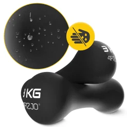 4FIZJO Hantelki żeliwne do ćwiczeń 8-shape 2 x 3 kg Outlet