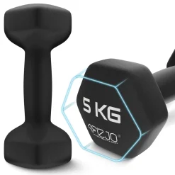 4FIZJO Hantelki żeliwne do ćwiczeń Classic 2 x 5 kg Outlet