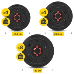 4FIZJO Hantle bitumiczne regulowane 2 x 20 kg Clearance
