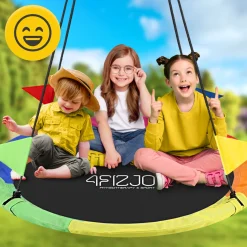 4FIZJO Huśtawka ogrodowa dla dzieci XXL Bocianie Gniazdo 120 cm Wielokolorowy Online