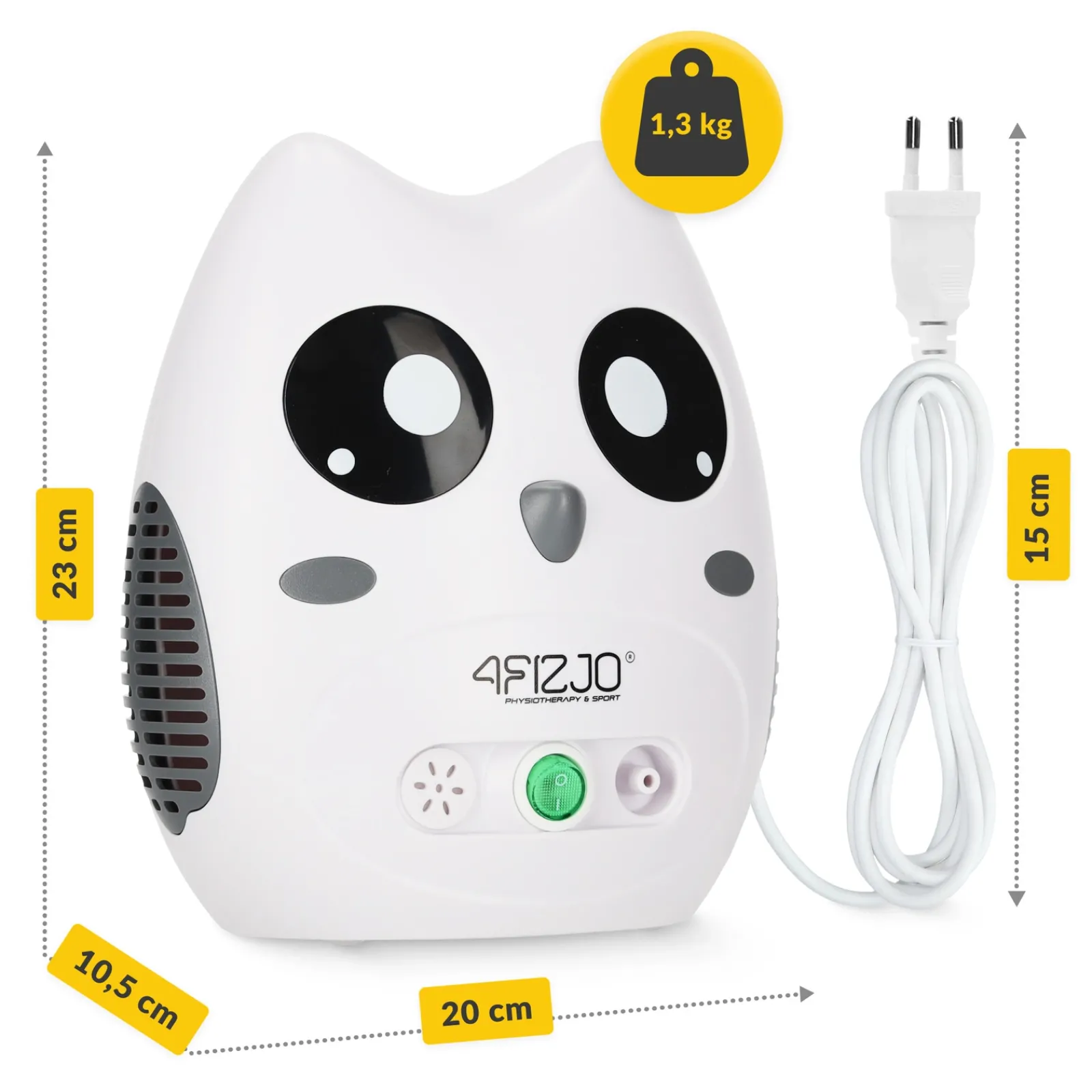 4FIZJO Inhalator nebulizator dla dzieci KID SOWA Hot
