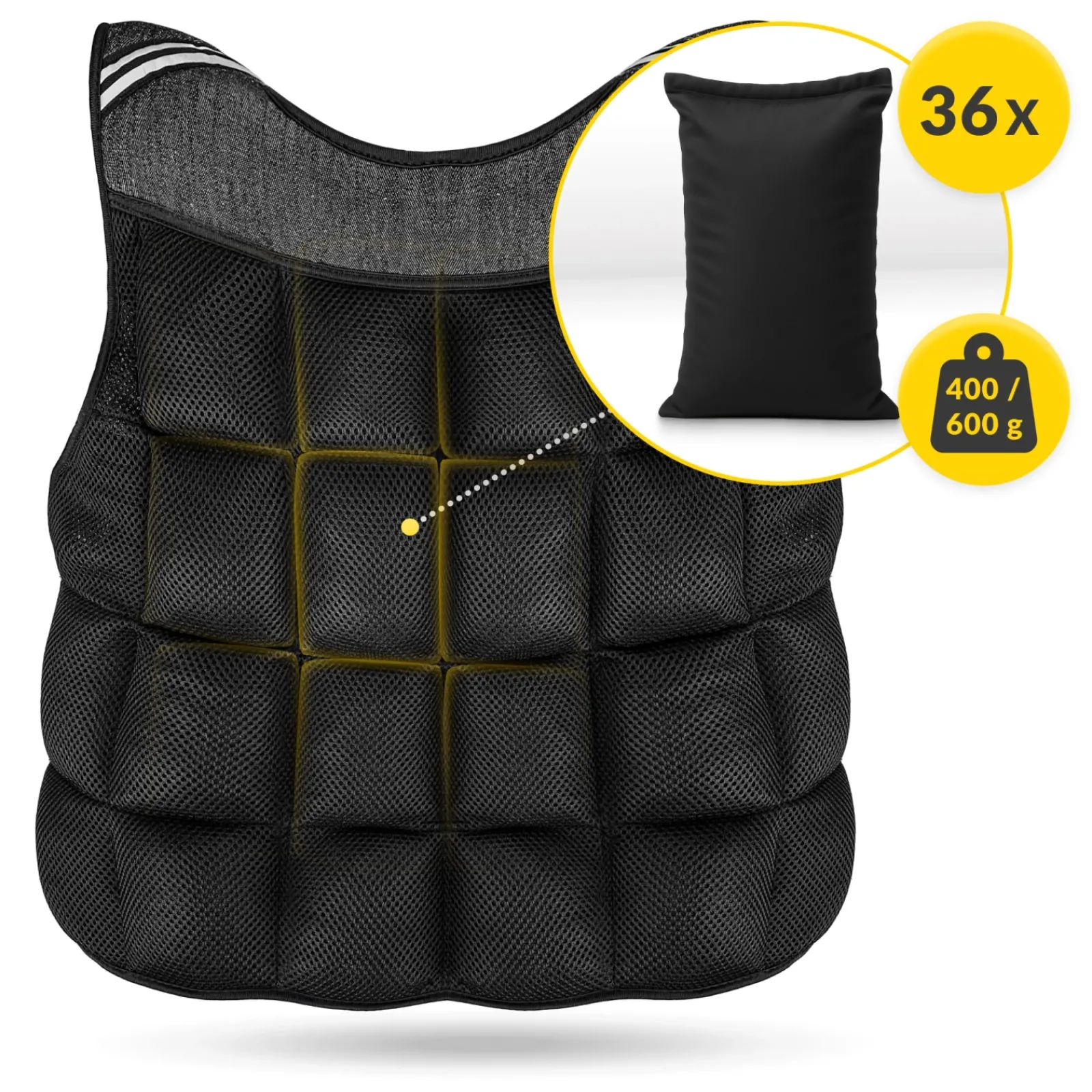 4FIZJO Kamizelka obciążeniowa do ćwiczeń 20 kg New
