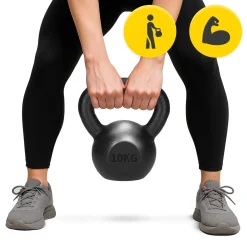 4FIZJO Kettlebell odważnik żeliwny 10 kg Outlet