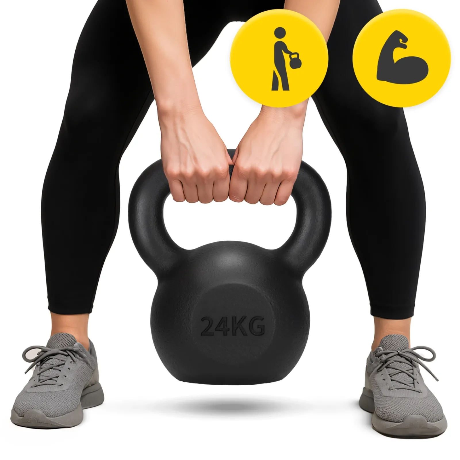 4FIZJO Kettlebell odważnik żeliwny 24 kg Online