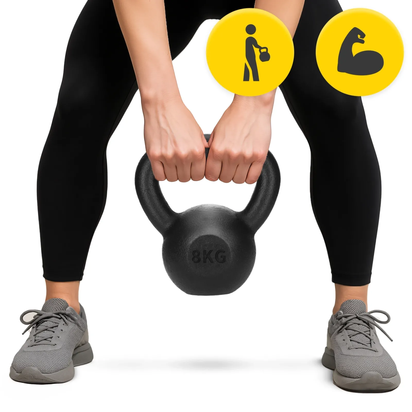 4FIZJO Kettlebell odważnik żeliwny 8 kg Discount