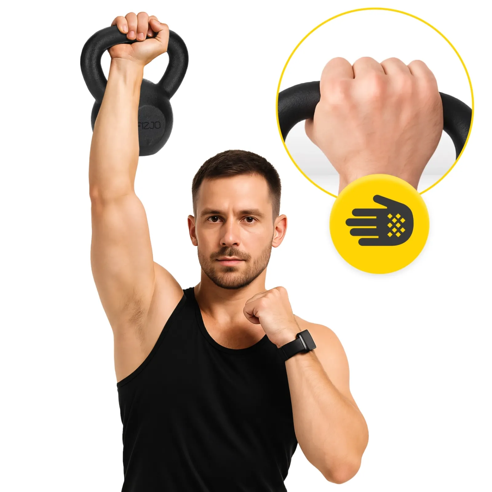 4FIZJO Kettlebell odważnik żeliwny 12 kg Discount