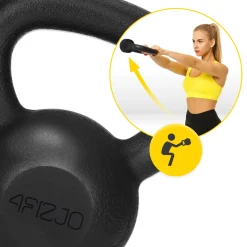 4FIZJO Kettlebell odważnik żeliwny 12 kg Discount