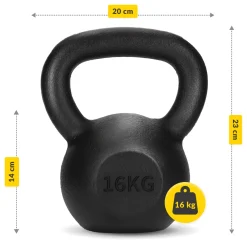 4FIZJO Kettlebell odważnik żeliwny 16 kg Discount