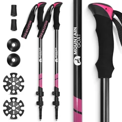 4FIZJO Kije trekkingowe do nordic walking PEAK+ różowe Discount
