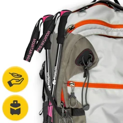 4FIZJO Kije trekkingowe do nordic walking PEAK+ różowe Discount