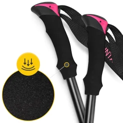 4FIZJO Kije trekkingowe do nordic walking PEAK+ różowe Discount