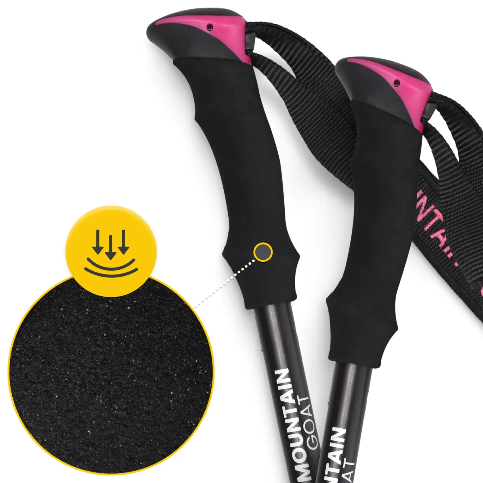4FIZJO Kije trekkingowe do nordic walking PRO+ różowe Discount