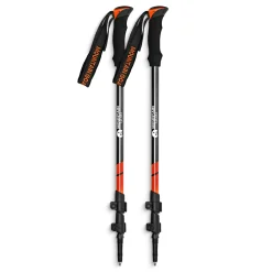 4FIZJO Kije trekkingowe do nordic walking PEAK+ pomarańczowe Hot