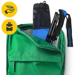 4FIZJO Kije trekkingowe do nordic walking PRO+ niebieskie Best