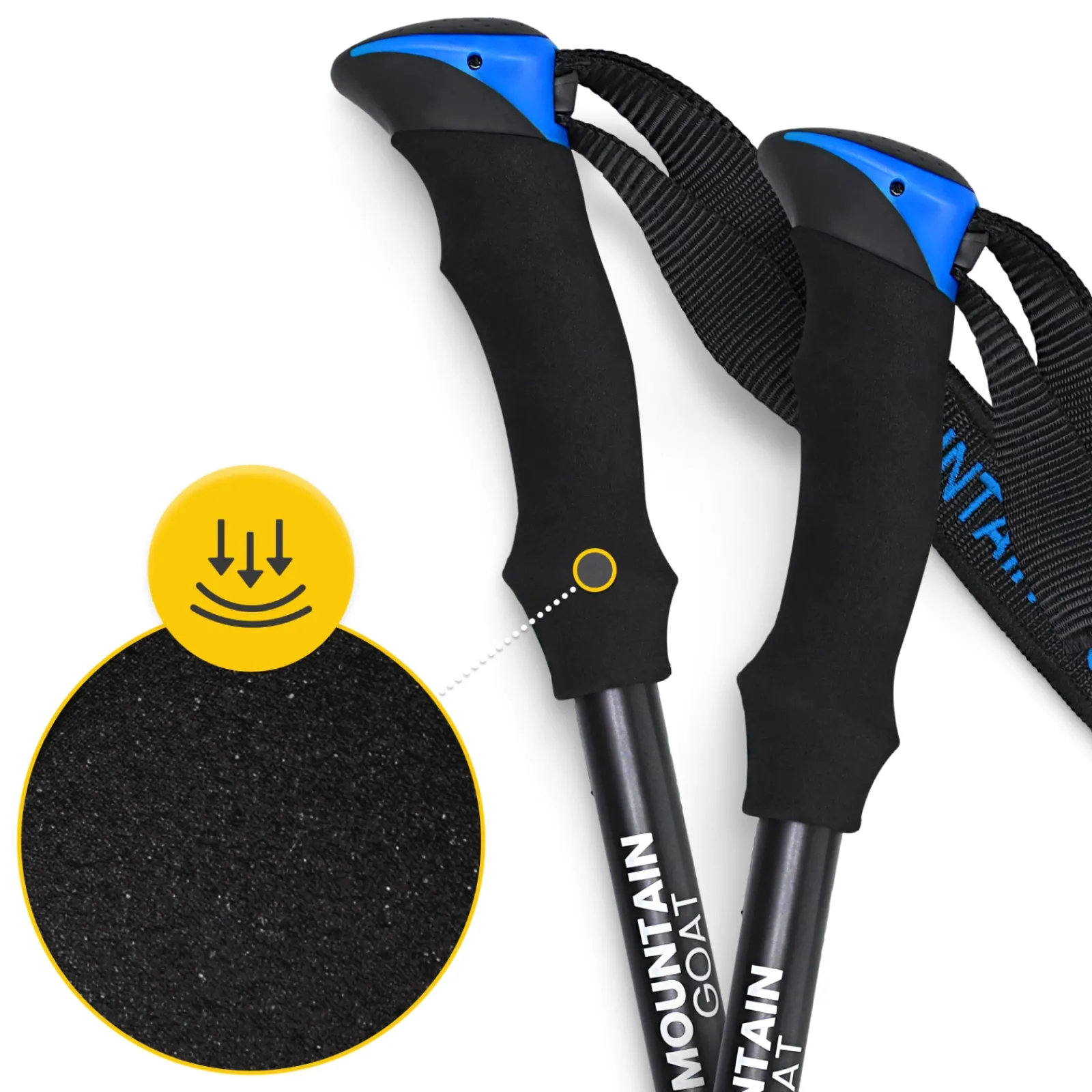 4FIZJO Kije trekkingowe do nordic walking PRO+ niebieskie Best
