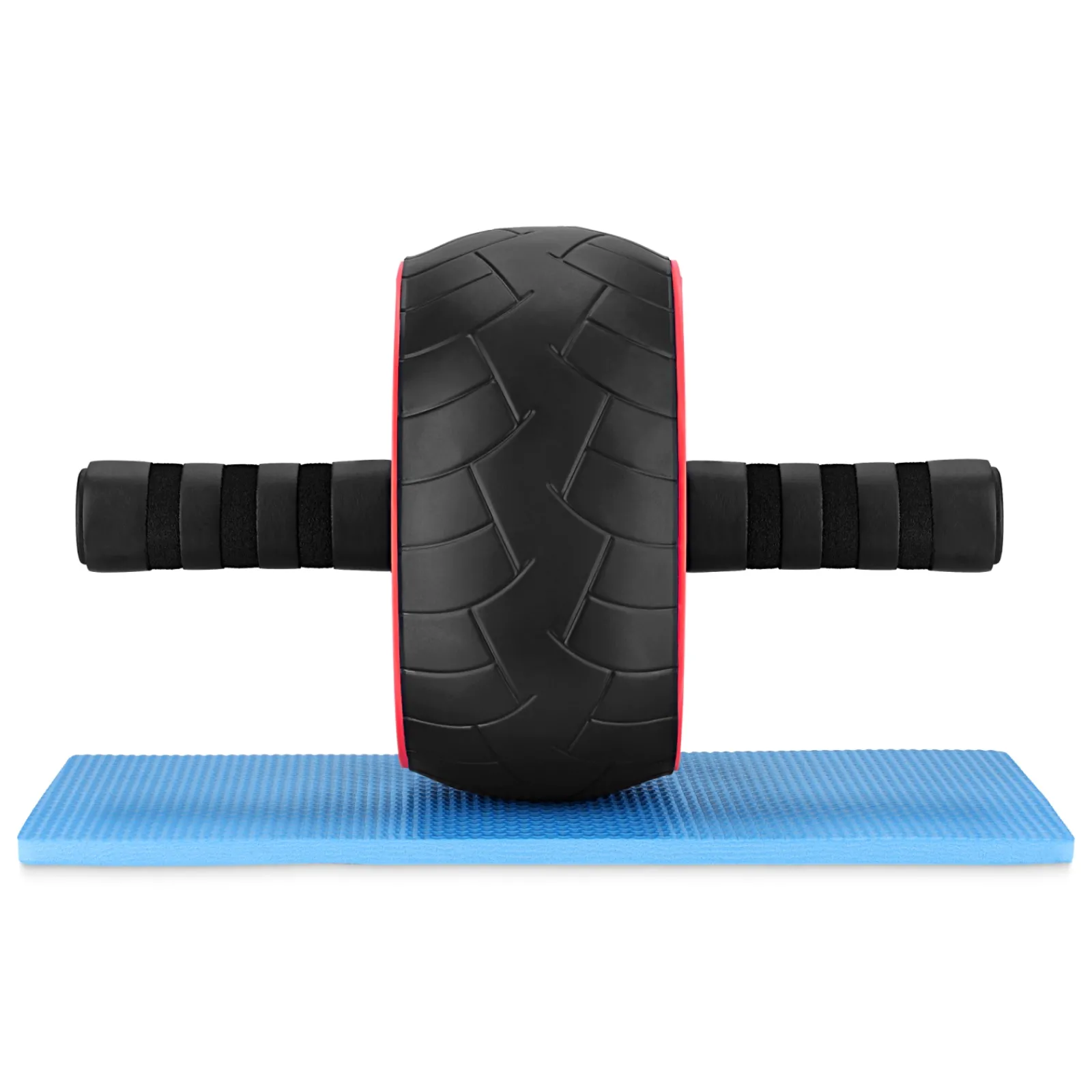 4FIZJO Kółko do ćwiczeń mięśni brzucha AB WHEEL XL czerwone Clearance