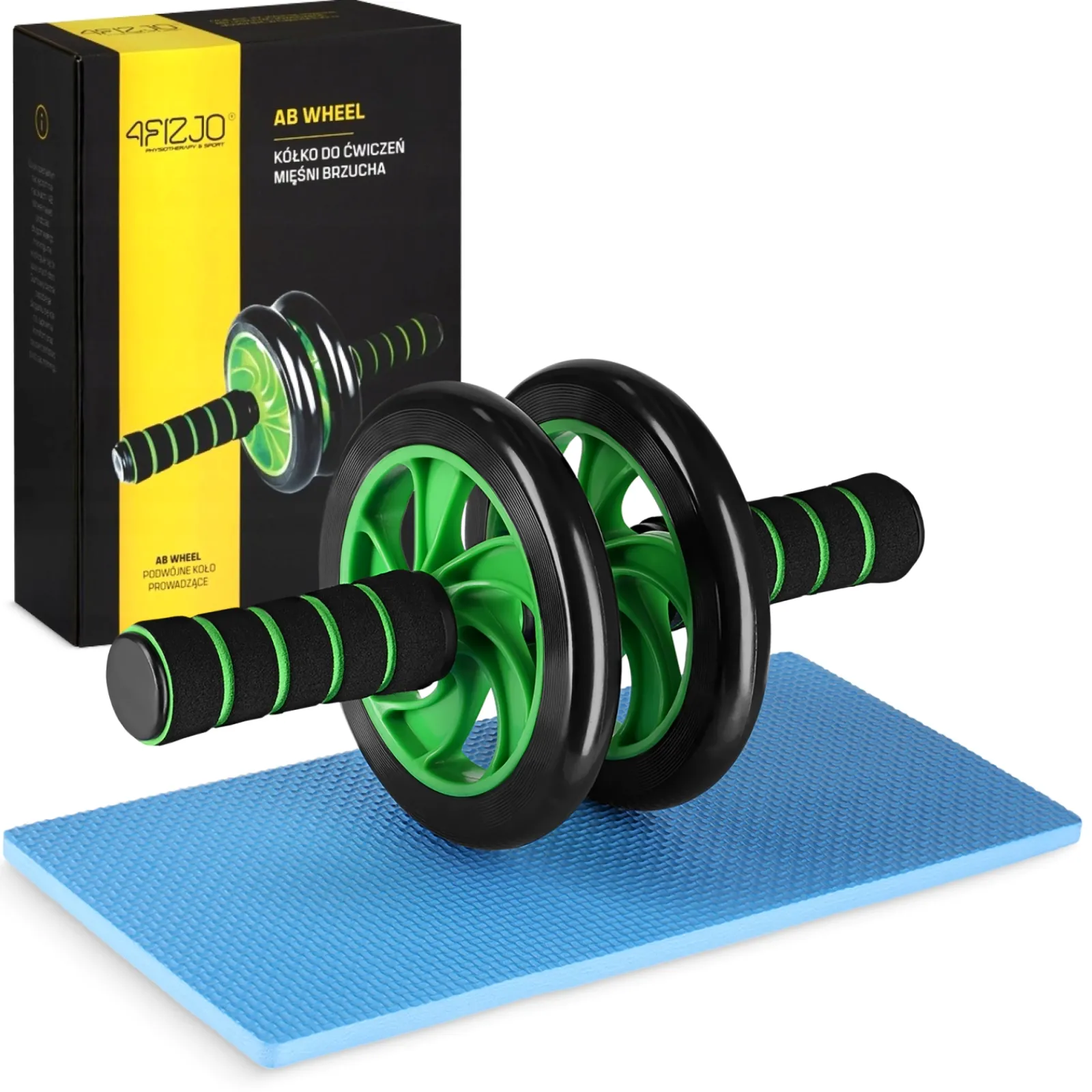 4FIZJO Kółko do ćwiczeń mięśni brzucha AB WHEEL Discount