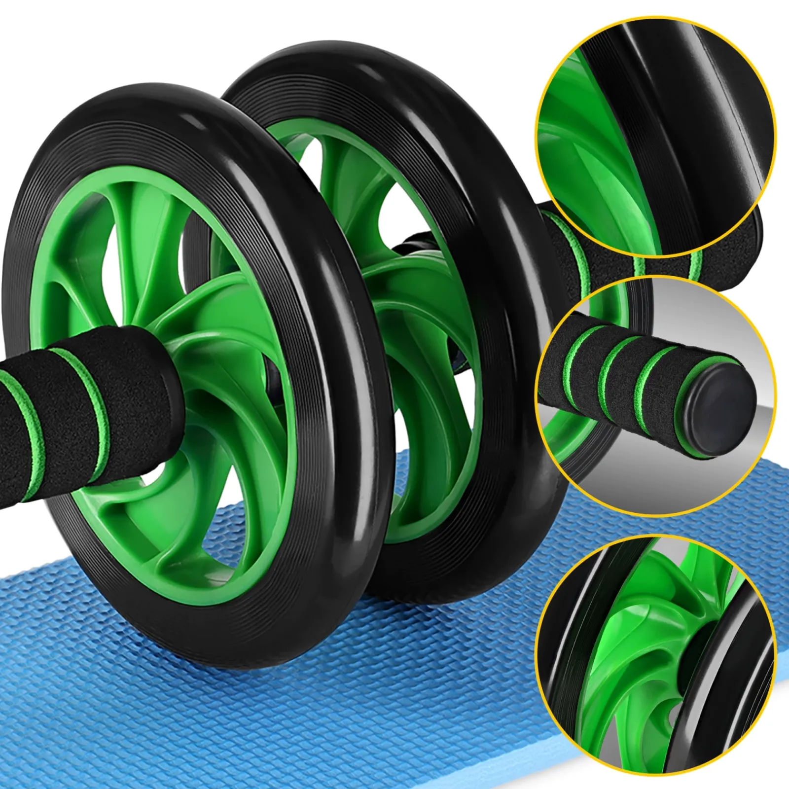 4FIZJO Kółko do ćwiczeń mięśni brzucha AB WHEEL Discount