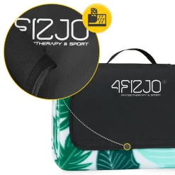 4FIZJO Koc piknikowy plażowy z izolacją 200 x 200 cm liście Outlet