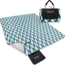 4FIZJO Koc piknikowy plażowy z izolacją 200 x 200 cm jodełka Outlet