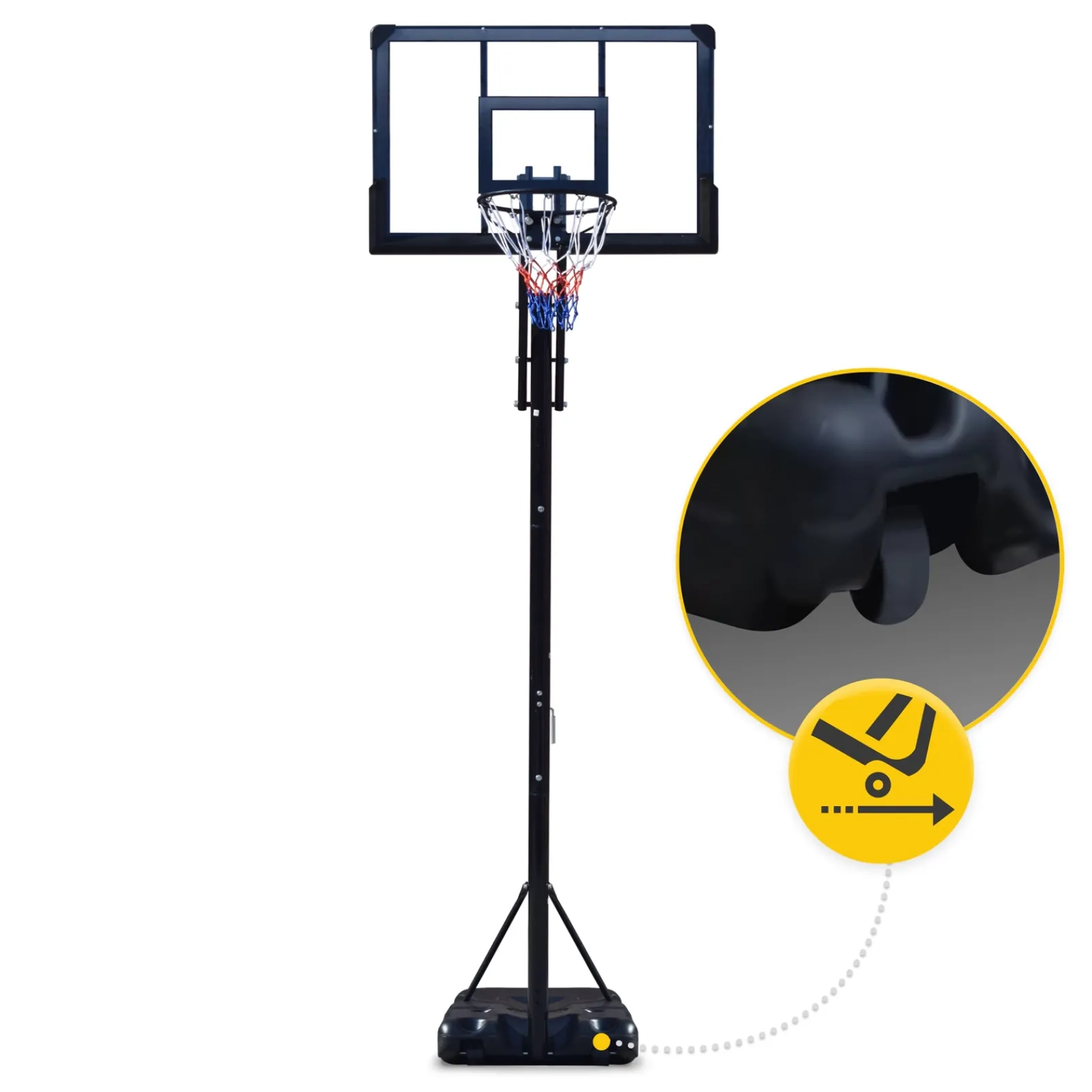 4FIZJO Kosz do koszykówki wolnostojący regulowany FALCON DUNKER Online