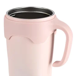 4FIZJO Kubek termiczny ze słomką 650 ml różowy Clearance