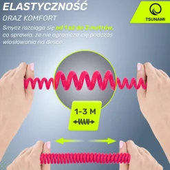 4FIZJO Linka bezpieczeństwa do deski SUP TSUNAMI różowa Outlet