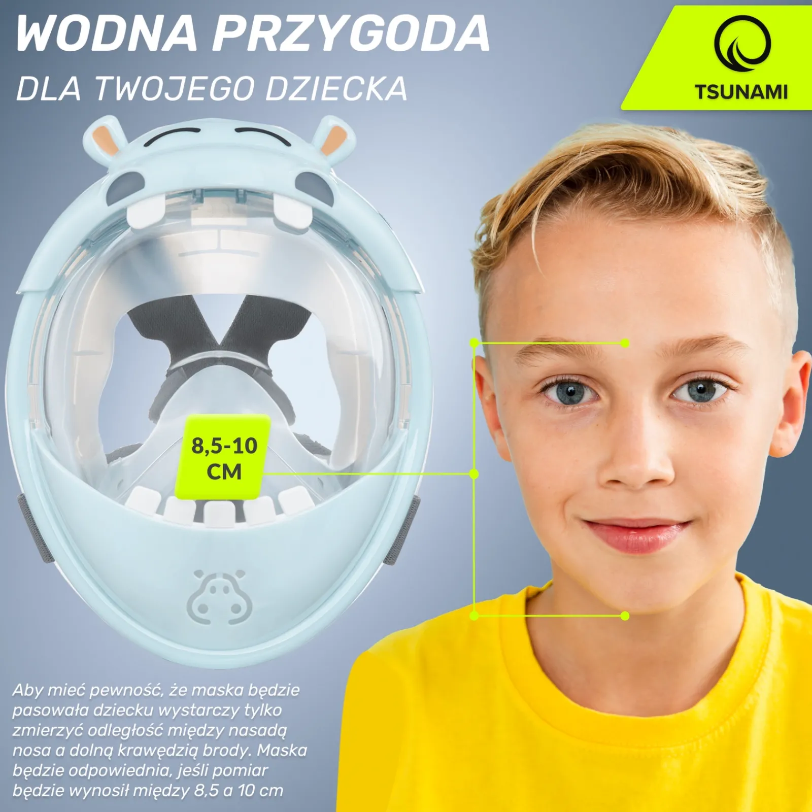 4FIZJO Maska do nurkowania dla dzieci TSUNAMI HIPPO Online