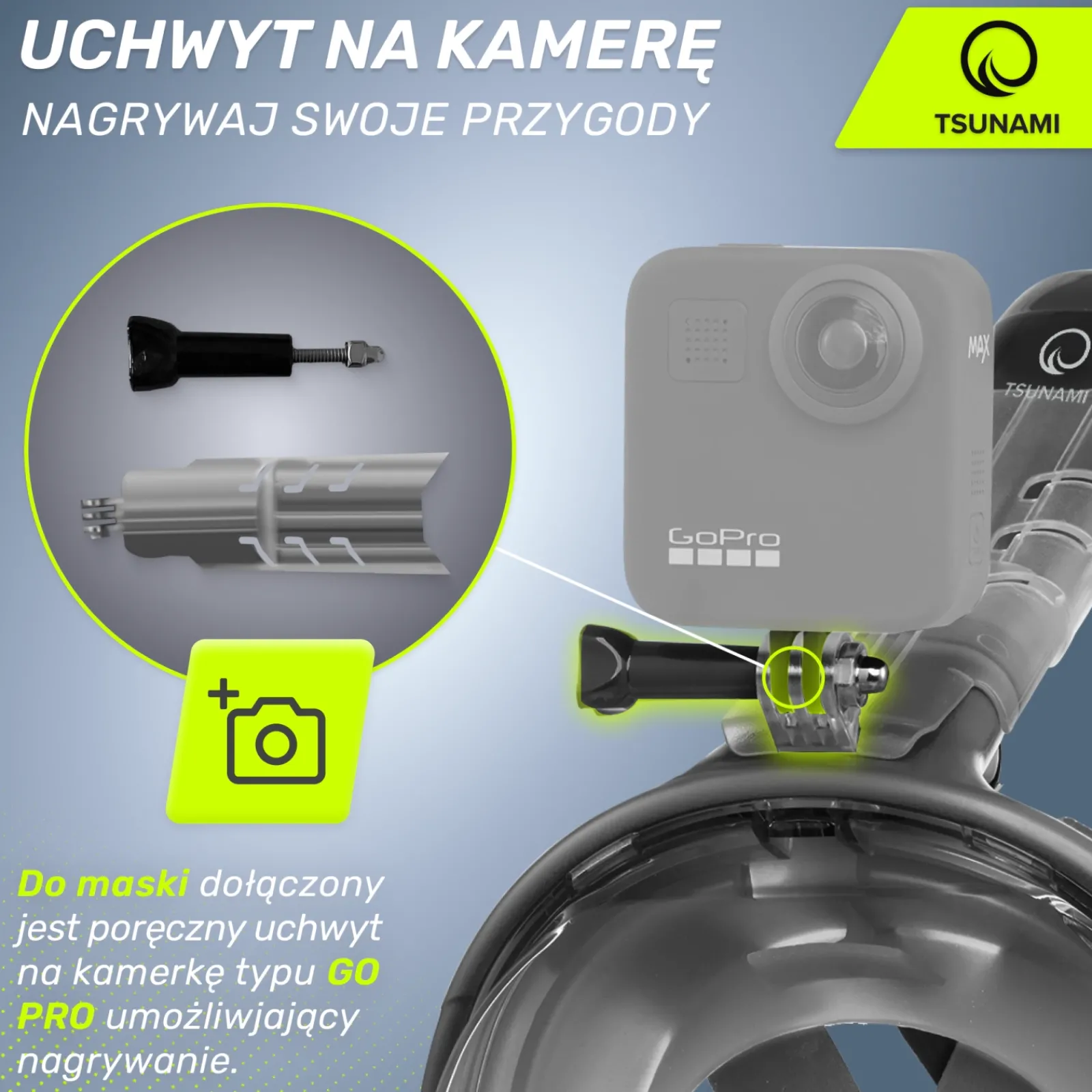4FIZJO Maska do nurkowania pełnotwarzowa TSUNAMI L/XL Outlet