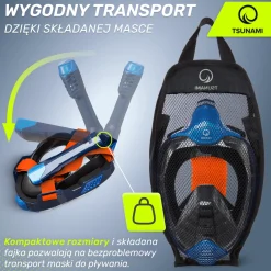 4FIZJO Maska do nurkowania pełnotwarzowa TSUNAMI PRO L/XL Outlet