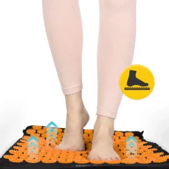 4FIZJO Mata do akupresury z poduszką klasyczna pomarańczowa Clearance