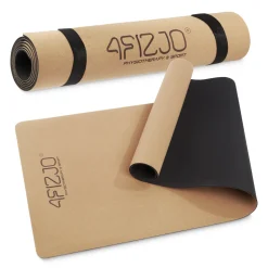 4FIZJO Mata do jogi i ćwiczeń antypoślizgowa 4 mm korkowa New