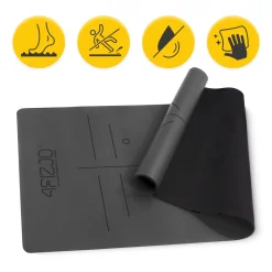 4FIZJO Mata do jogi i ćwiczeń antypoślizgowa 4 mm czarna Discount