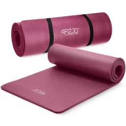 4FIZJO Mata do ćwiczeń fitness i jogi NBR 180 × 60 × 1,5 cm bordowa Online