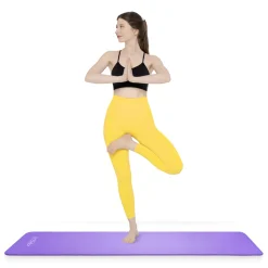 4FIZJO Mata do ćwiczeń fitness i jogi NBR 180 × 60 × 1 cm fioletowa Fioletowy Outlet