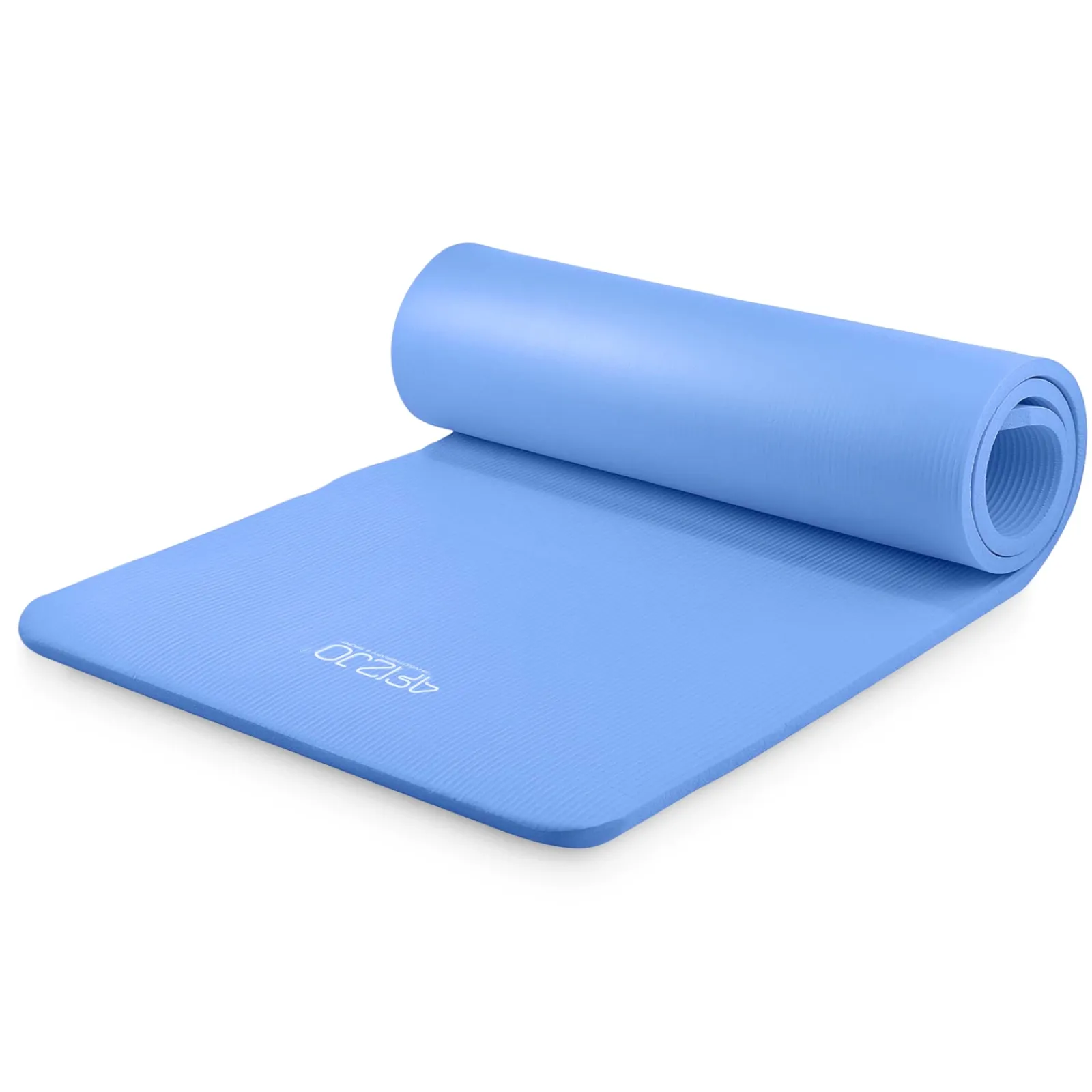 4FIZJO Mata do ćwiczeń fitness i jogi NBR 180 × 60 × 1 cm niebieska Niebieski Outlet