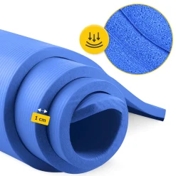 4FIZJO Mata do ćwiczeń fitness i jogi NBR 180 × 60 × 1 cm granatowa Granatowy Clearance