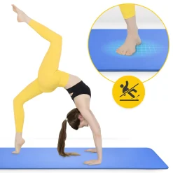 4FIZJO Mata do ćwiczeń fitness i jogi NBR 180 × 60 × 1 cm granatowa Granatowy Clearance