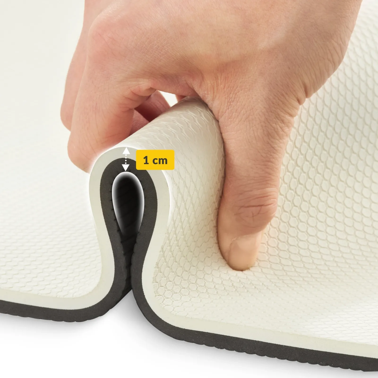 4FIZJO Mata do ćwiczeń i jogi antypoślizgowa TPE 1 cm szara Discount