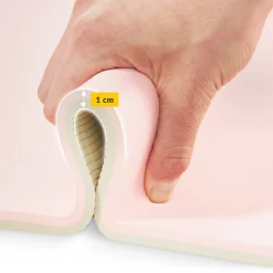 4FIZJO Mata do ćwiczeń i jogi antypoślizgowa TPE 1 cm różowa Sale