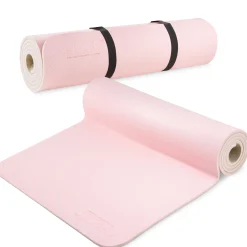 4FIZJO Mata do ćwiczeń i jogi antypoślizgowa TPE 0,6 cm różowa Clearance
