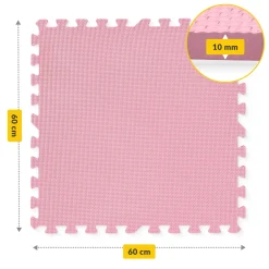 4FIZJO Mata edukacyjna dla dzieci puzzle 180 x 180 cm różowa Hot