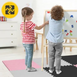 4FIZJO Mata edukacyjna dla dzieci puzzle 180 x 180 cm różowa Hot